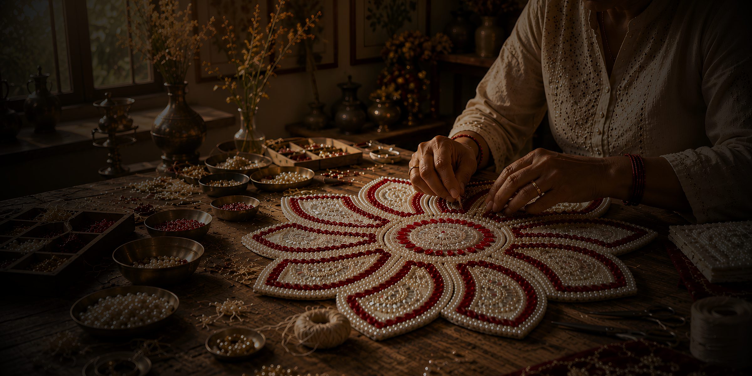 Artisans crafting at Sol Avia Studio
